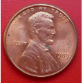 1 (one) cent Lincoln 1989 D - Cu