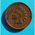 USA - 1 ( one ) cent 1906 indián - Indian Head