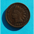 USA - 1 ( one ) cent 1907 indián - Indian Head