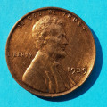 1 (one) cent Lincoln 1939 - Cu