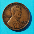 1 (one) cent Lincoln 1942 - Cu