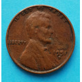 1 (one) cent Lincoln 1951 - Cu