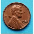 1 (one) cent Lincoln 1968 - Cu