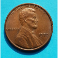 1 (one) cent Lincoln 1970 - Cu