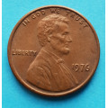 1 (one) cent Lincoln 1976 - Cu