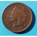 USA - 1 ( one ) cent 1889 indián - Indian Head