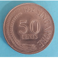 Singapur 50 cents 1982