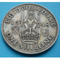 Skotsko one (1) shilling Georgius VI. 1948 - CuNi