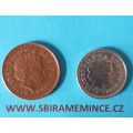 Anglie 1 penny Elizabeth II. 1998 - Cu a 5 pence 2001