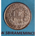 Švýcarsko - 1 frank 1960 B - Ag